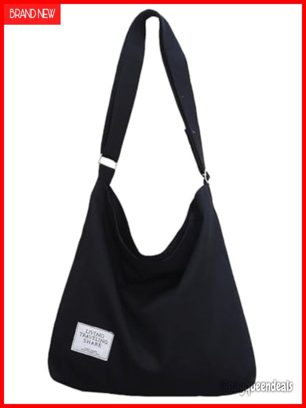 Women's Retro Large Canvas Shoulder Bag Hobo Crossbody Tote